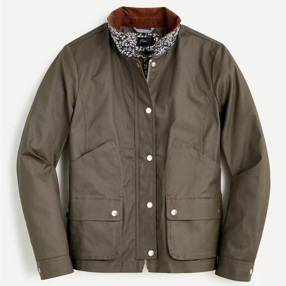 J. Crew Waxed Barn Jacket - Picture 1 of 8
